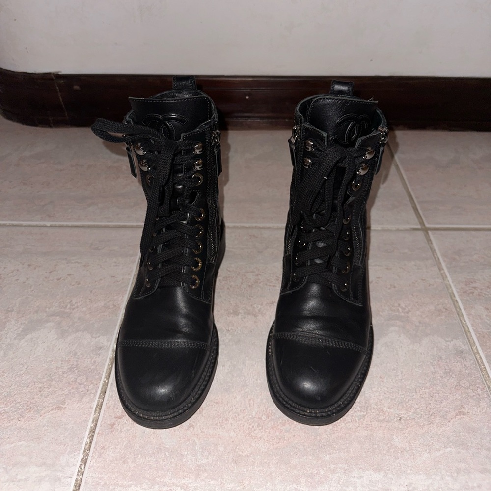 Chanel Combat Boots